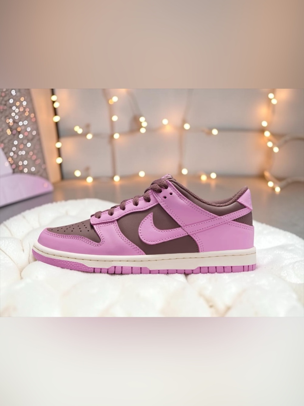 NIKE DUNK LOW  Big Kids Size 5Y / 6.5 Women Brand New “Light Magenta”